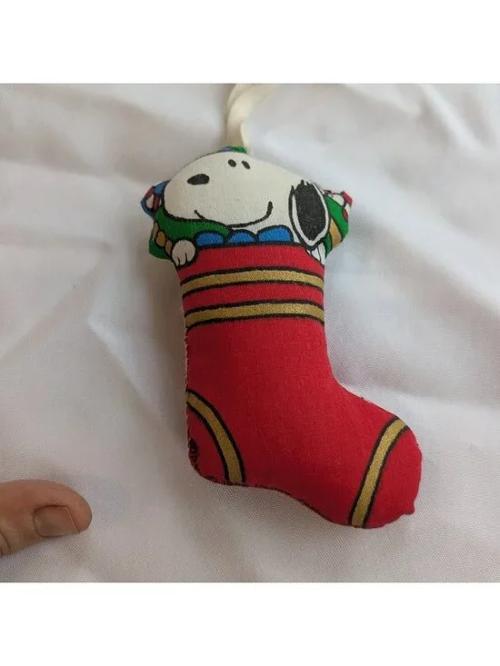 SNOOPY Christmas Ornaments VINTAGE Peanuts holiday Woodstock Charlie Brown - Picture 15 of 16